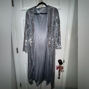 Disco silver sequins cardigan